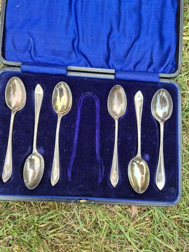 Silver teaspoons blue - silver,