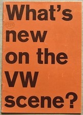 VOLKSWAGEN Car Sales Brochure 1965 #153 025 29 8/65 BEETLE 1600 Fastback VARIANT