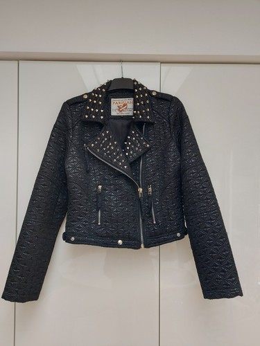 Parisian black studded short - studded,