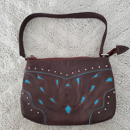 Vtg genuine leather - leather, shoulder