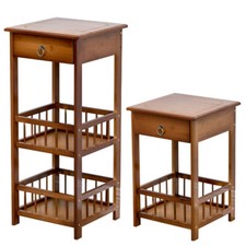 Bamboo Bedside Table with