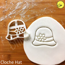 Cloche Hat cookie cutter | 1920s flapper bell vintage hats gatsby party biscuit