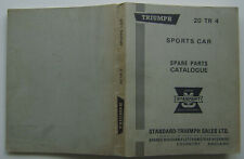 Triumph TR4 original illustrated Spare Parts Catalogue No 510978 2nd ed. 1972
