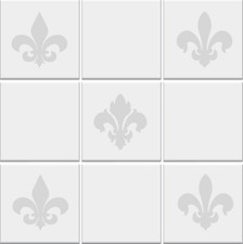 Tile Stickers FLEUR DE LIS