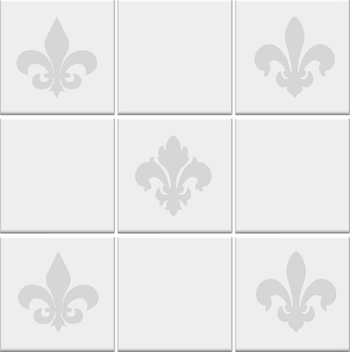 Tile stickers fleur lis - stickers, de