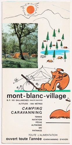 Vintage mont blanc village - mont,