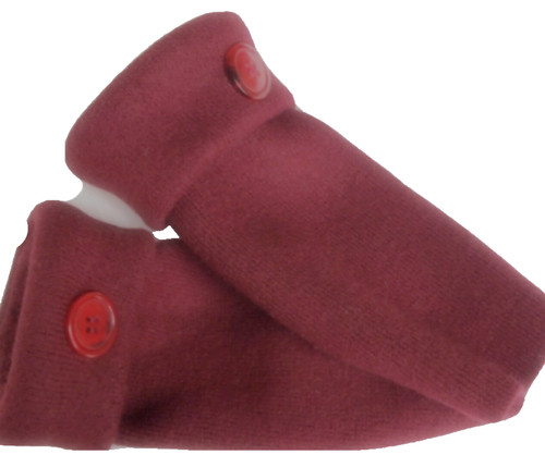 Fingerless gloves red - gloves,