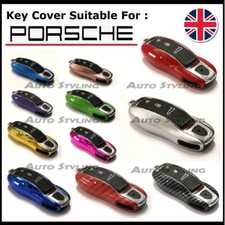 Key Fob Cover For Porsche Cayenne Panamera Boxster Cayman 911 Carrera Macan 