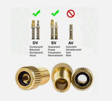 2 X Brass Adaptor Presta to