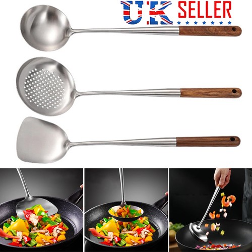 Wok spatula skimmer ladle - wok,