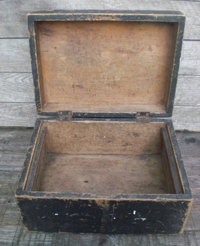 Primitive wooden tool chest - primitive,