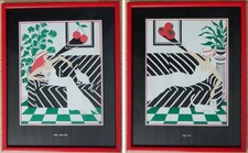 Vintage 1980s Prints x2 Art