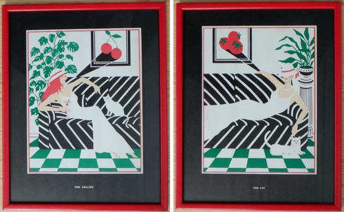 Vintage 1980s art deco - deco, prints