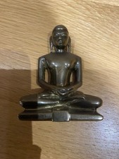 Chinese / Tibetan Miniature Bronze Seated Buddha, possibly Mahavira