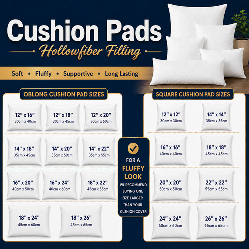 Cushion pads hollowfiber - pads,