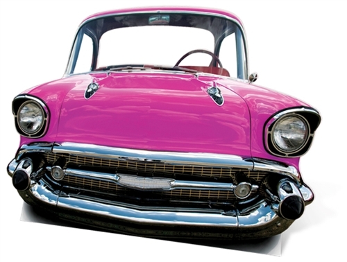 Pink car small stand - pink,
