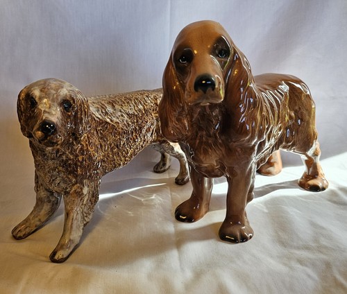 Vintage ceramic dog - ceramic,