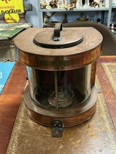 Large Antique Griffiths & Sons Copper masthead Ships Oil  Lamp Birmingham 14x12”