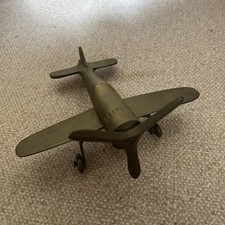 Vintage WWII Spitfire Fighter Propeller Solid Brass Plane Desk Paperweight