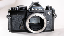 Black Nikon FM 35mm film SLR