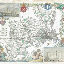 c.1848 London Middlesex Map