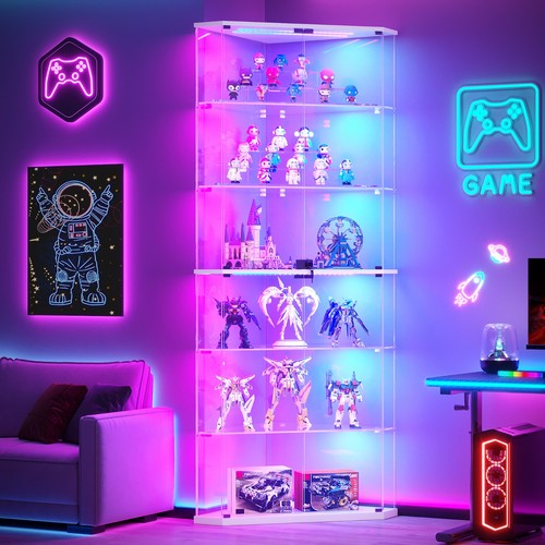 Tier corner glass display - glass,