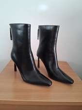 New Black Ankle Boots By Primark Size Uk 8 =Eu 41 .