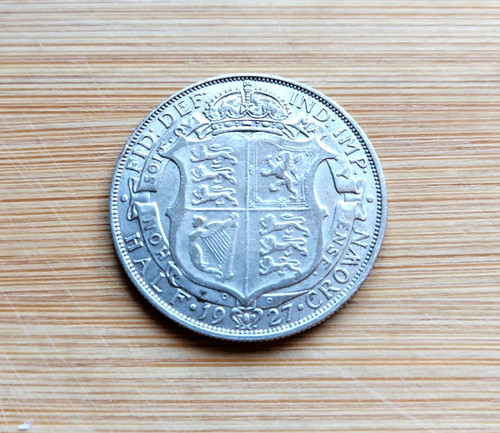 1927 silver half - silver, coin