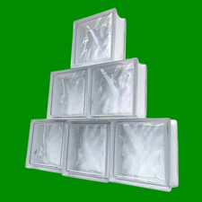 Wavy glass brick - wavy, 190mm