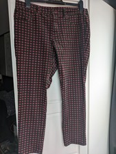 Anthropologie Pilcro velvet needlecord purple green stretch straight jeans 14 16