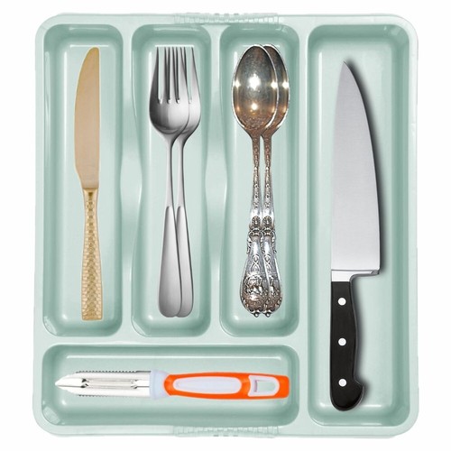 Plastic kitchen cutlery - plastic, tray