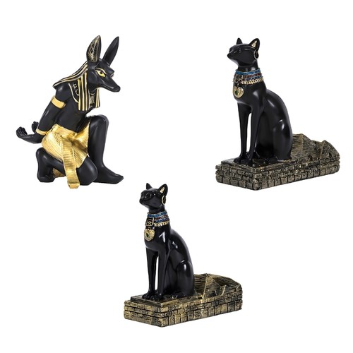 Decorative anubis statue wine - statue,