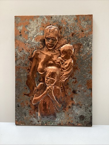 Vintage berczi copper - copper, relief