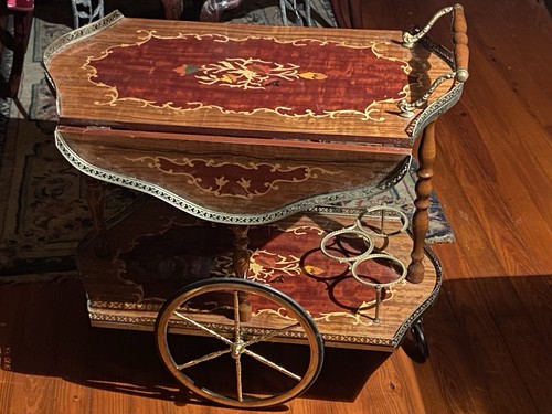 Italian marquetry inlaid wood - inlaid,