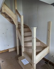 Custom wooden stairs - wooden,