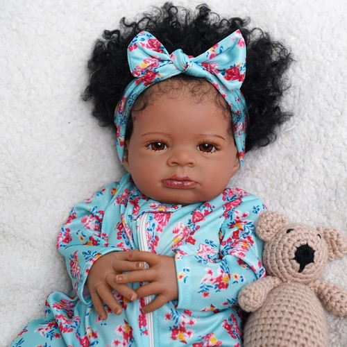 50cm african american reborn - african,