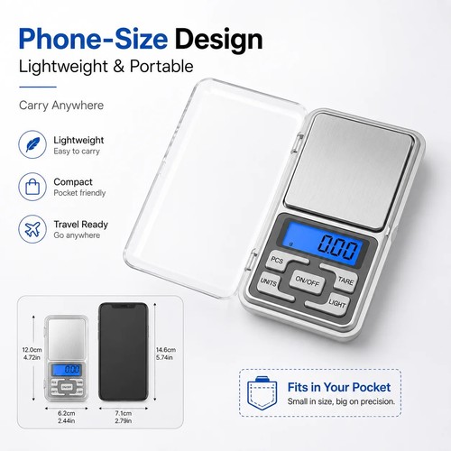 500g 01g digital pocket - **500g,