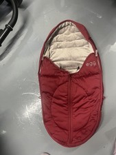 Babystyle Egg Winter footmuff berry fur lined excellent 
