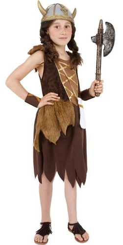 Girls viking fancy dress - girls,