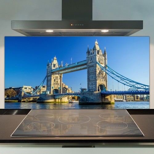 Glass kitchen splashback tile - kitchen,