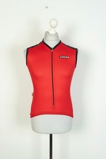 ASSOS Cycling Sleeveless Jersey Mens Super Light Vest Gillet Red Size M