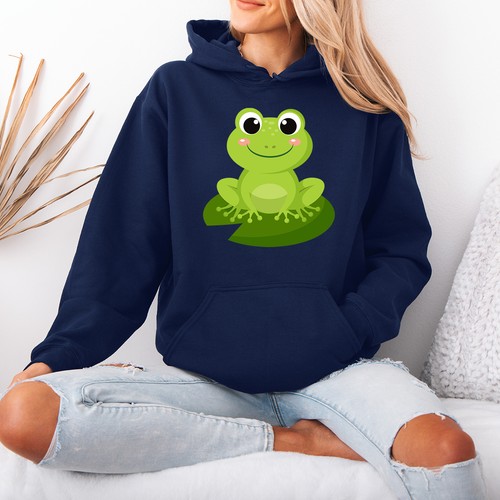 Cute cartoon frog - cute, womens
