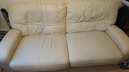 Seater leather sofa bed - sofa,