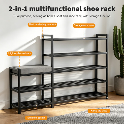 Shoe bench stool cabinet - shoe,