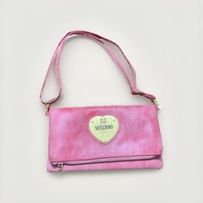 Moschino Pink Leather Clutch