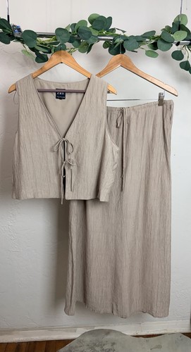 Zara matching set xxl beige - zara,
