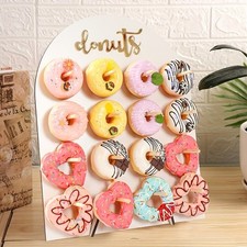 1Set White Donut Stand Arched