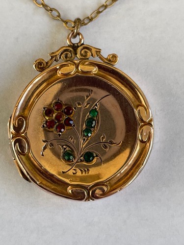 Locket edwardian 9ct - edwardian, gold