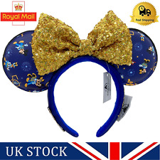 Disney World Parks Loungefly 50th Anniversary Minnie Gold Sequin Ears Headband