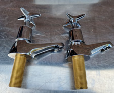 BASIN TAP SET CROSS HANDLE DEVA 181X, NEW BOXED £12.50+VAT